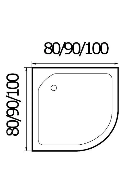 Душевая кабина River NARA LIGHT XL 100/24 MT 1000х1000х2200мм