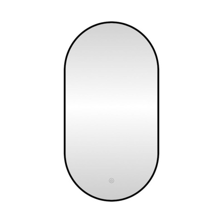 Зеркало с подсветкой LED Fixsen FX-3120B овальное 50х120 см, черное