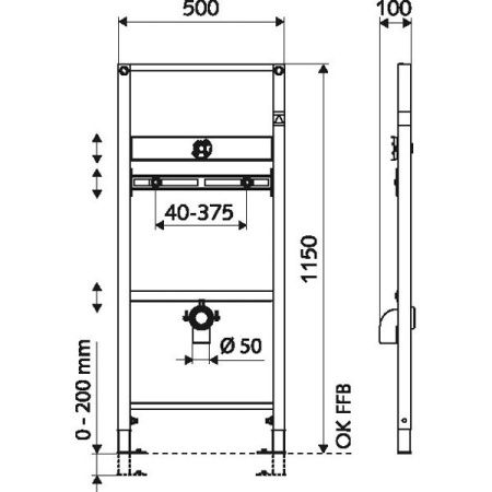 Инсталляция для писсуара Schell Montus 030900099