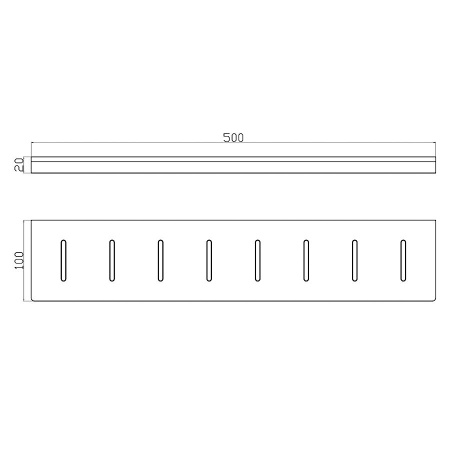 Полка для ванной WONZON & WOGHAND, Темный графит (WW-9127-GM)