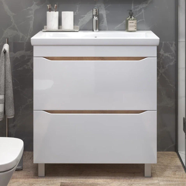 Тумба под раковину напольная VIGO Grani 203 дуб золотой, 80 см