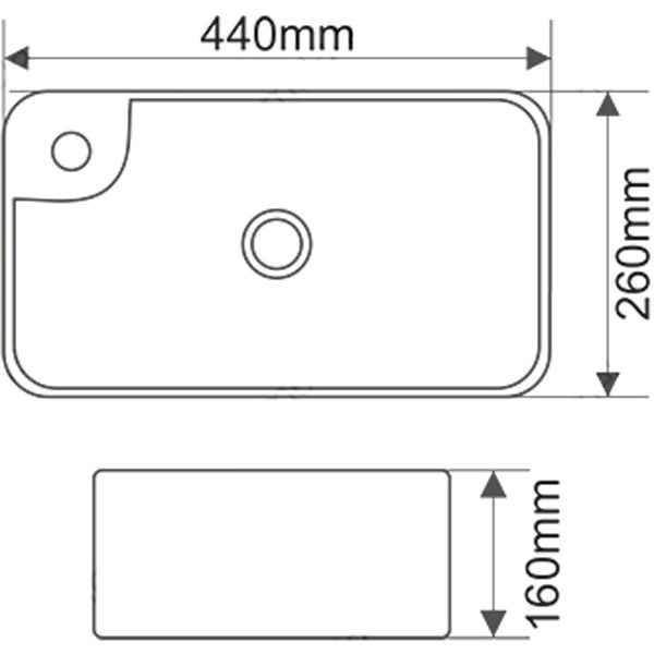Раковина MELANA MLN-T4121