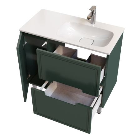 Тумба под раковину Taliente Cevia TA-MBC-90PR(R)-grigio verde 90 см подвесная