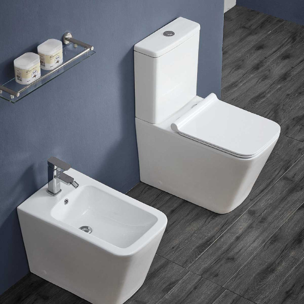 Унитаз-компакт Vincea Q-Line VT2-12 безободковый,  цвет белый, Geberit, ультратонкое сиденье soft-close, P-trap