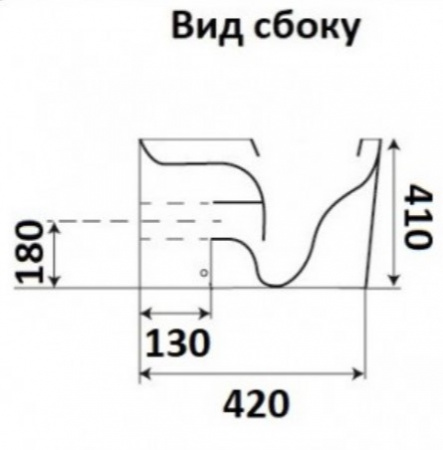 Унитаз приставной CeramaLux 3178