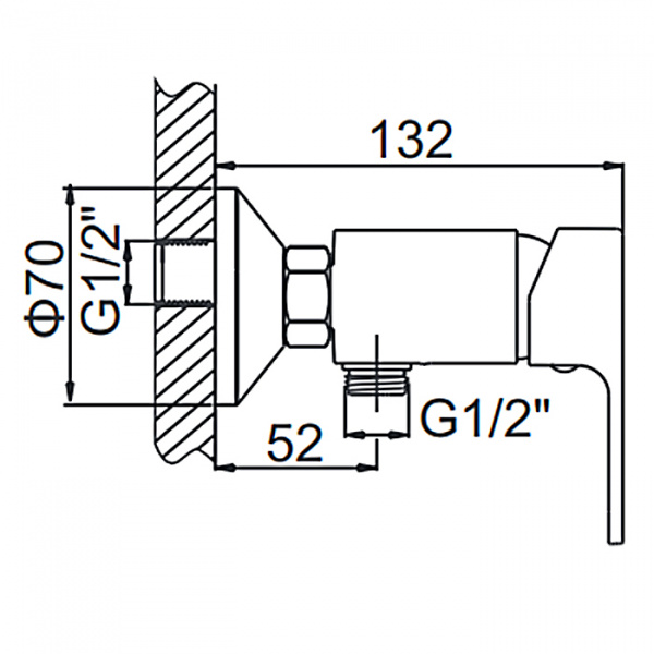 Смеситель для ванны Ledeme H03W L2003W