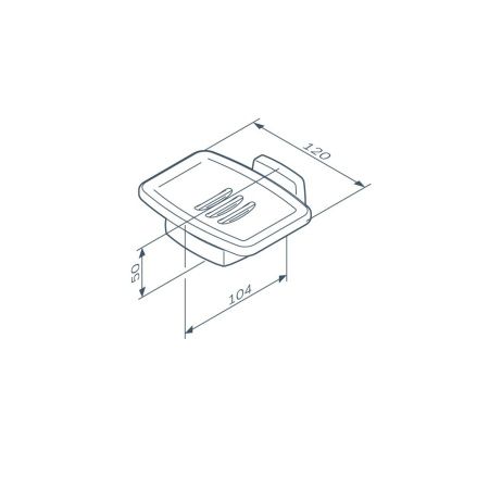 Мыльница стеклянная AM.PM Gem A9034222 с настенным держателем