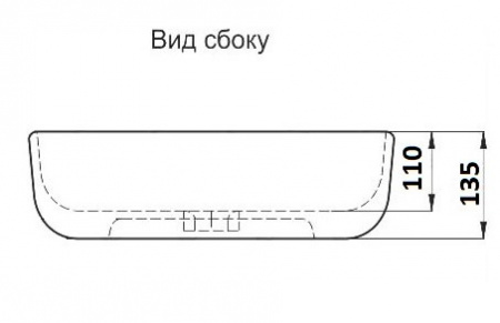 Раковина накладная CeramaLux 78104