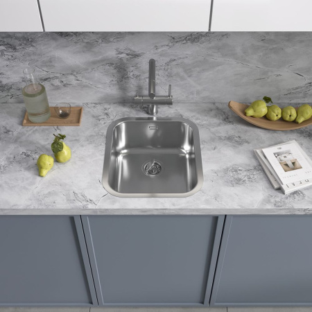 Смеситель Reflexion Lago RX9903SS для кухни с подключением к фильтру, полированная сталь