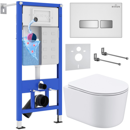 Комплект 6 в 1 Roxen StounFix Dual Fresh 964407 (состоит из: 710200, Glass 430280W, 530120-01)