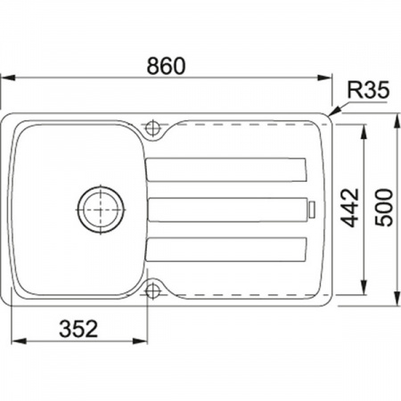 Мойка Franke Antea AZG 611-86, оникс