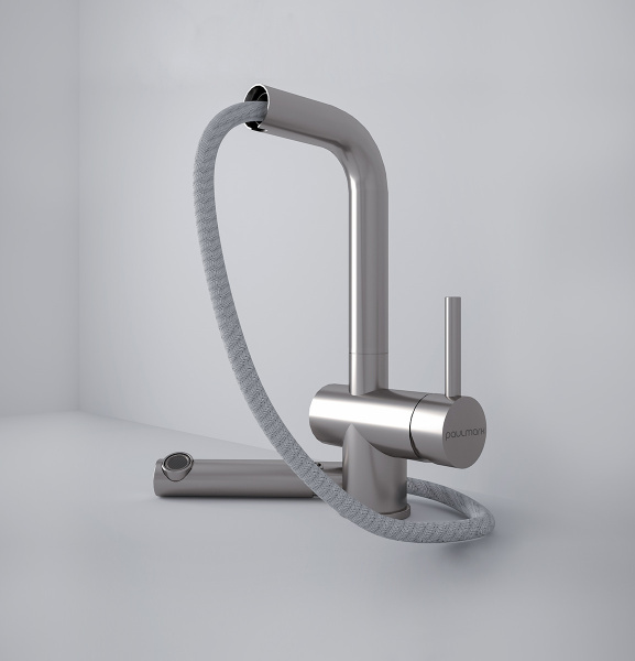 Смеситель для кухни Paulmark DOSSE Do214418-GM, вороненая сталь