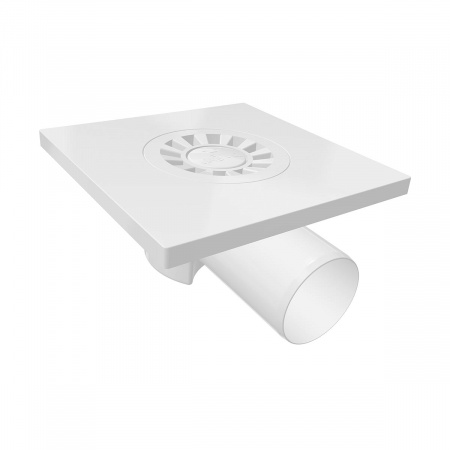 Трап сантехнический Nova Plastik 5020 пластмассовый 15*15, боковой, Ø50