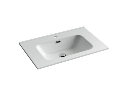 Умывальник накладной прямоугольный Ceramicanova Element 710*465*180мм, белый, CN7007