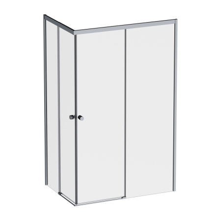 W94G-403-120290-BT1K X-joy Душевое ограждение AM.PM прямоугольное,раздвиж.двери 120x90 черный мат.