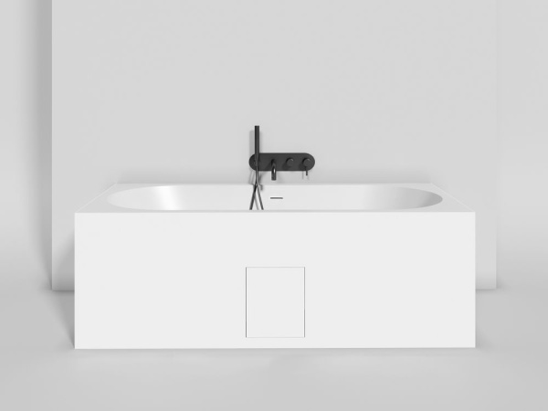 Ванна встраиваемая Salini ORNELLA AXIS KIT 180x80 покраска по RAL полностью, S-Stone, матовый 103521MF