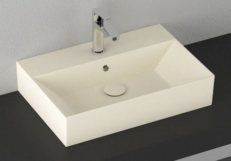 Раковина ISVEA SistemaZ Frame накладная 600*420*132 1 цвет слоновая кость матовый 10SF50060SV-2K