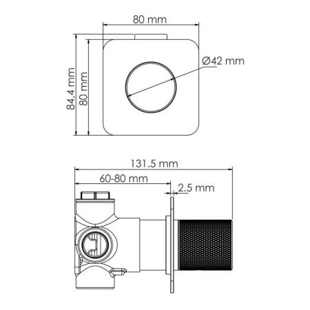 Переключатель на 2 выхода Wasserkraft A299