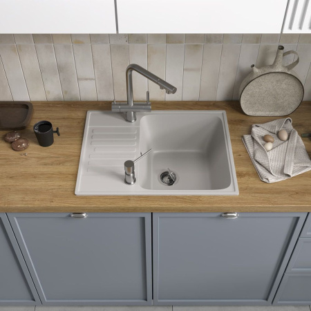 Кухонная мойка Reflection Prima RF0460GR, серый