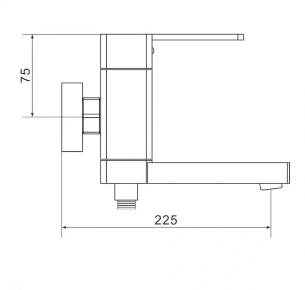 Смеситель для ванны Rose R2602