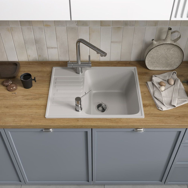 Кухонная мойка Reflection Prima RF0460GR, серый