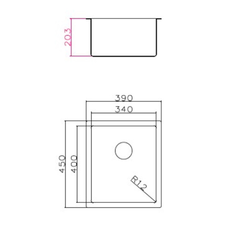 Кухонная мойка Grandex Aqua Proline 300062, сатин
