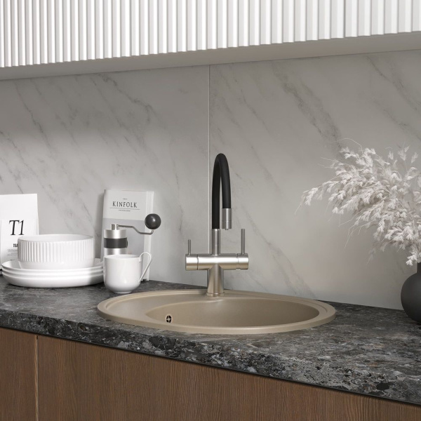 Кухонная мойка Reflection Allonge RF0658BE, бежевый