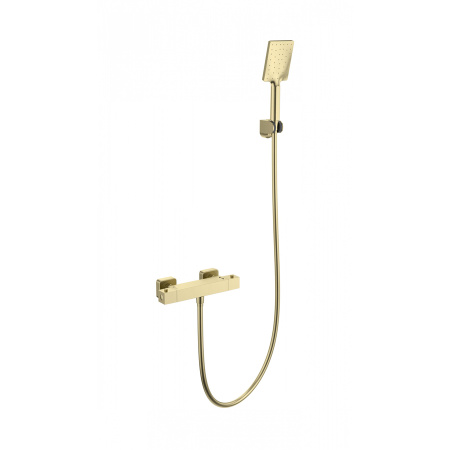 Смеситель для душа с термостатом WONZON & WOGHAND, Брашированное золото (WW-B2026-A-BG)