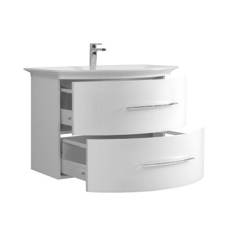 Тумба под умывальник Belux Версаль подвесная 80-02, белый глянцевый