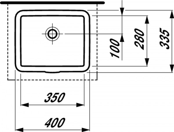 Умывальник Laufen Living City 8124340001091 40x33