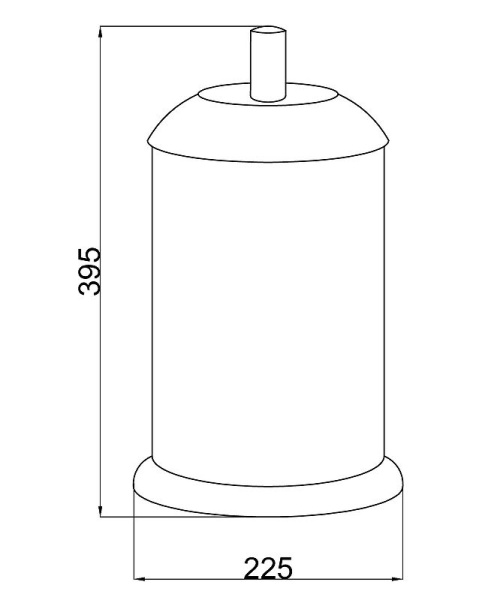 Ведро для мусора Boheme Murano 10907-W-CR Хром