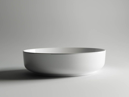 Умывальник чаша накладная овальная Ceramicanova Element 550*400*140мм, Белый, CN5002