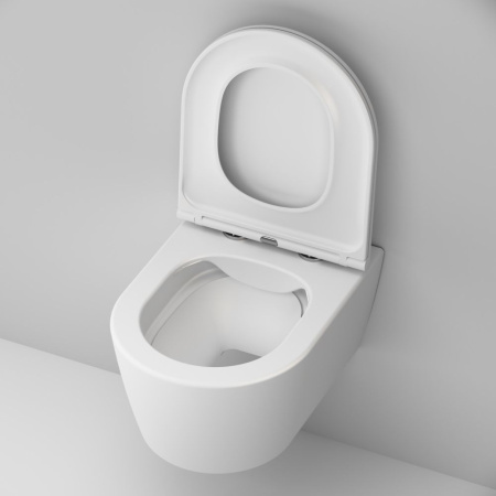 C8F1700MWSC Func подвесной унитаз 49 см FlashClean с сиденьем микролифт, бел мат