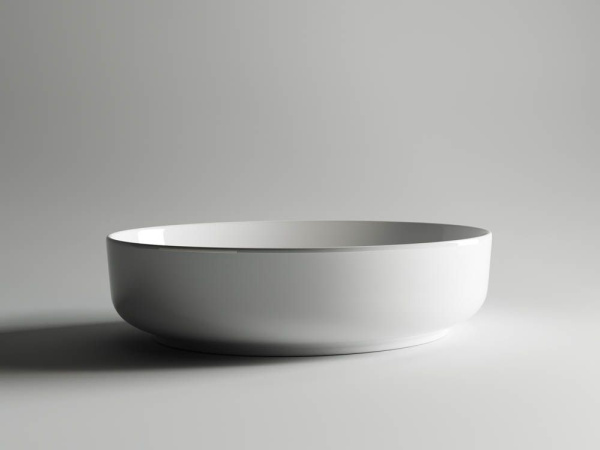 Умывальник чаша накладная овальная Ceramicanova Element 550*400*140мм, Белый, CN5002