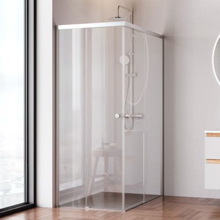 W94G-403-120280-MT1K X-joy Душевое ограждение AM.PM прямоугольн.,раздвиж.двери 120x80 хром мат