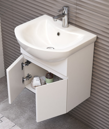 Тумба под раковину подвесная VIGO Wing tp.WIN.BAL.50.2D белый, 50 см