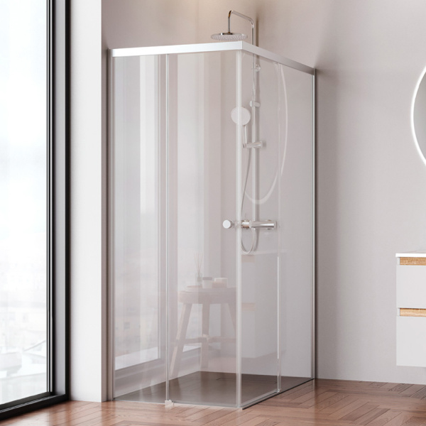 W94G-403-120280-MT1K X-joy Душевое ограждение AM.PM прямоугольн.,раздвиж.двери 120x80 хром мат