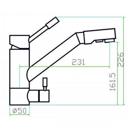 Смеситель для мойки ZorG INOX SZR 1709