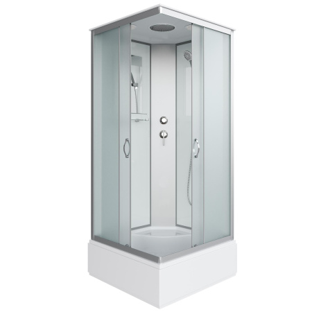 Душевая кабина Niagara Classic NG-1108-14 (90х90х215) средний поддон(26см),стекло матовое,4 места с полкой