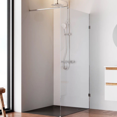 W94WI-110-F1-MTE Душевая перегородка AM.PM X-Joy 110x195, стекло прозр. 6 мм + покрытие, фурнитура мат хром
