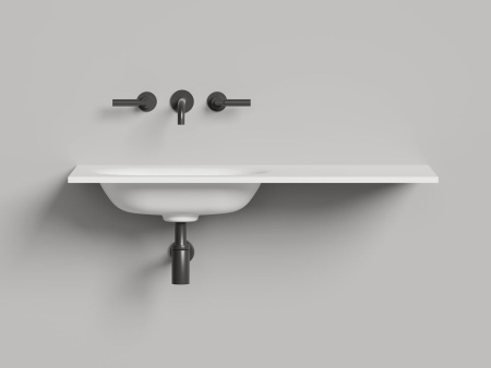 Раковина столешница Salini ONDA FLOW OVAL, белый, 1402204MN