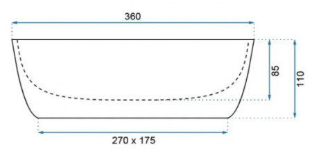 Умывальник Rea Camelia Light Stone U0362