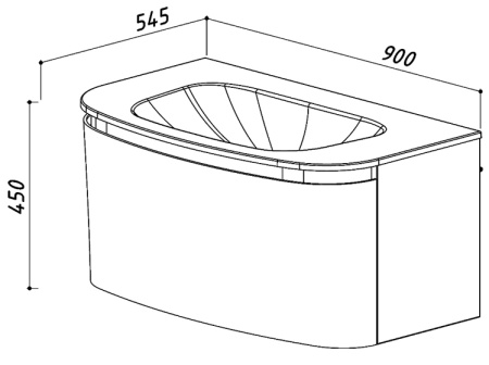Умывальник Belux Темза ТЕ-900 , белый
