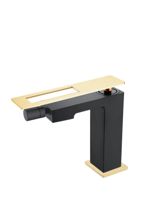 Смеситель для биде Boheme Q 146-BG, черный, золотой