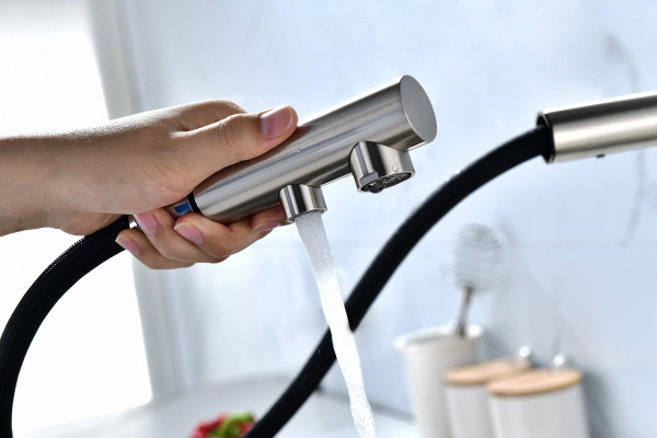 Смеситель для кухни Paulmark SERPENTINE Se213222-NI, никель