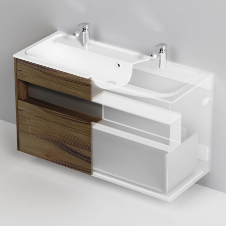 M8FFUX1201OF Func База под раковину AM.PM, 1 ящик (pull-out), 120 см, цвет дерево текстурир-ое