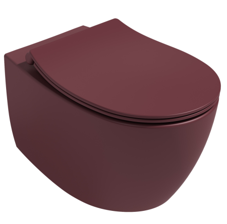 Унитаз ISVEA Sentimenti Neo подвесной 363*510*400 бордовый матовый 10AR02010SV-2R