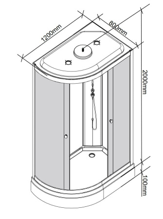 Душевая кабина PARLY EC1231R