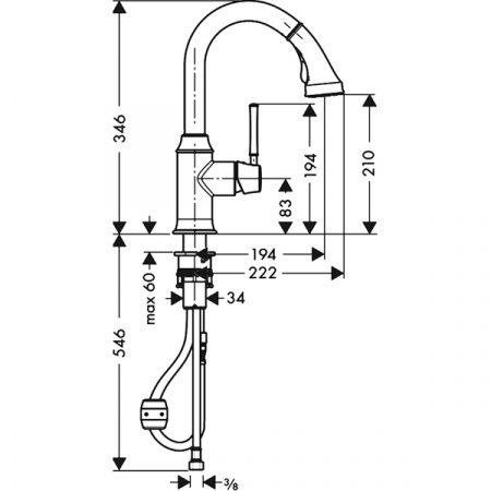 Смеситель для мойки Hansgrohe Talis Classic 14864000