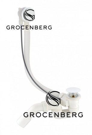 Полуавтоматический сливы-перелив для ванны Grocenberg GB240 Белый